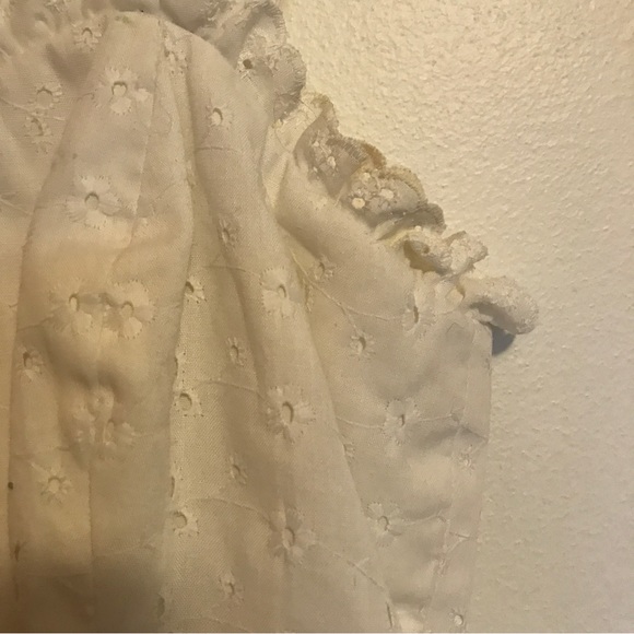 Vintage eyelet lace bodice- 1970s maxi dress - Picture 6 of 9